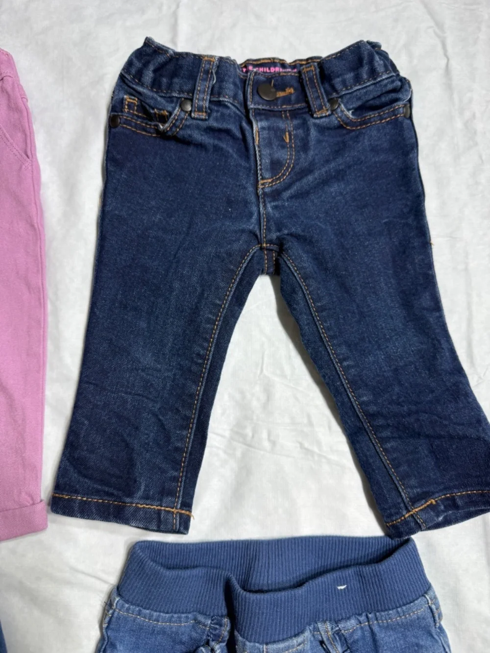Baby Girl Denim Jeans Pants Bundle Size 6-9 Months Garanimals, Children's Place